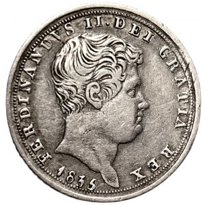 Naples, Ferdinando II of Borbone, 10 Grana 1835