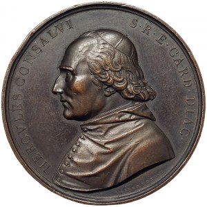 Rome (Papal State), Cardinal Ercole Consalvi, Medal 1824