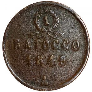 Rome (Papal State), Roman Republic, 1 Baiocco 1849