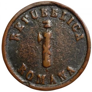Rome (Papal State), Roman Republic, 1 Baiocco 1849