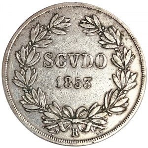 Rome (Papal State), Pio IX, Scudo 1853