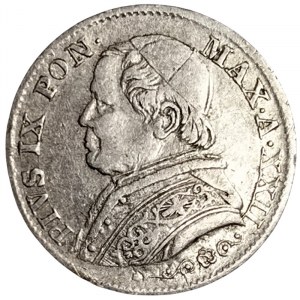 Rome (Papal State), Pio IX, 5 Soldi 1867