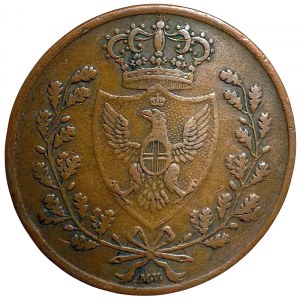 Kingdom of Sardinia, Carlo Felice, 5 Centesimi 1826, Bologna