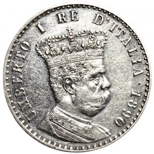 Eritrean Colony, Umberto I, 50 Centesimi 1/10 of Tallero 1890, Rome