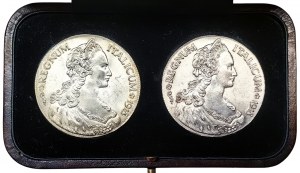 Eritrean Italian Colony, Vittorio Emanuele III, Case with 2 pcs. of Tallero (Italicum) 1918, Rome