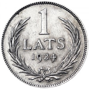 Latvia, 1 Lats 1924