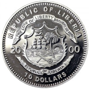 Liberia, 10 Dollars 2000