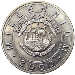 Liberia, 5 Dollars 2000