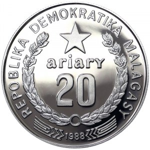 Madagascar, 20 Ariary 1988