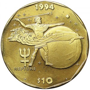 Marshall Islands, 10 Dollars 1994