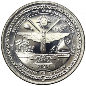Marshall Islands, 5 Dollars 1989