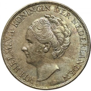 Netherlands, Wilhelmina I, 2-1/2 Gulden 1943, Utrecht