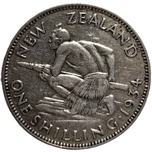 New Zealand, 1 Shilling 1934