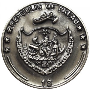 Palau, 1 Dollar (Dealer button) 2001