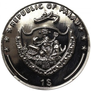 Palau, 1 Dollar (Dealer button) 2008
