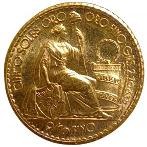 Peru, 5 Soles De Oro 1963, Lima