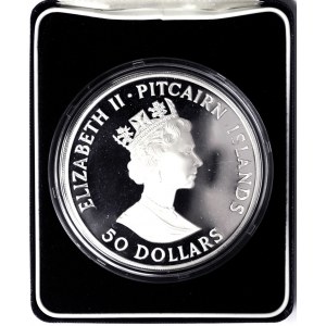 Pitcairn Islands, Elizabeth II, 50 Dollars 1989