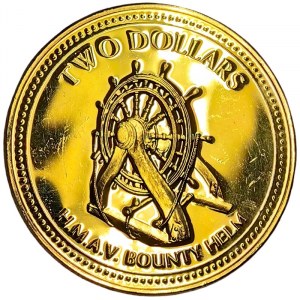 Pitcairn Islands, Elizabeth II, 2 Dollars 2009