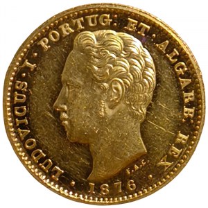 Portugal, Ludwig I, 5.000 Reis 1876