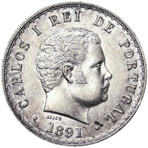 Portugal, Carlos I, 500 Reis 1891