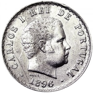 Portugal, Carlos I, 500 Reis 1893