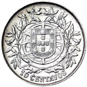 Portugal, 10 Centavos 1915