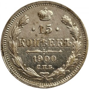 Russia, Nicholas II, 15 Kopeks 1900