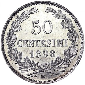 San Marino, 50 Centesimi 1898, Rome