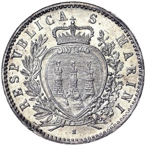 San Marino, 50 Centesimi 1898, Rome