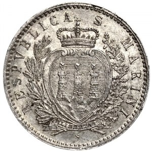 San Marino, 50 Centesimi 1898, Roma
