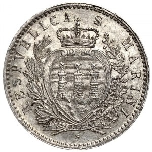 San Marino, 50 Centesimi 1898, Rome