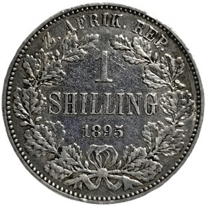 South Africa, Paul Kruger, 1 Shilling 1895