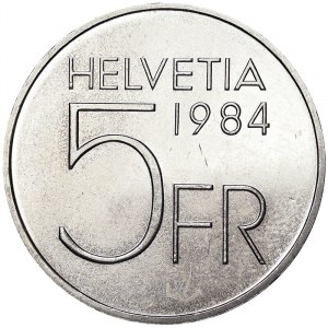 Switzerland, 5 Francs 1984, Bern