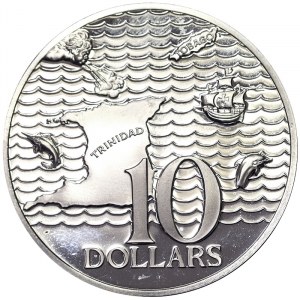 Trinidad and Tobago, 10 Dollars 1976