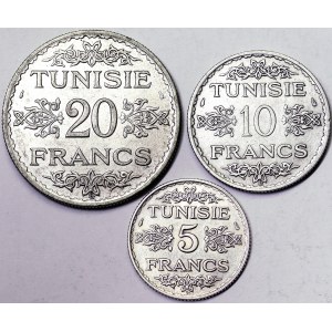 Tunisia, Ahmad II, Lot 3 pcs.