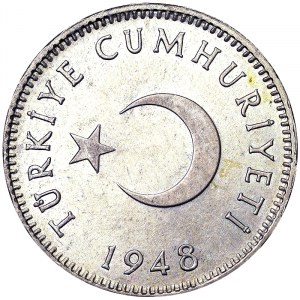 Turkey, 1 Lira 1948