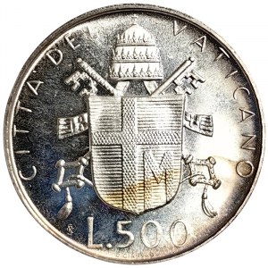 Vatican City, Giovanni Paolo II, 500 Lire 1979, Rome