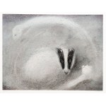 Józef Wilkoń (b. 1930), Winter, inkography (edition 19/100), 2024