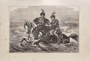 Juliusz Kossak (1824 - 1899), Przeprawa przez Dniepr