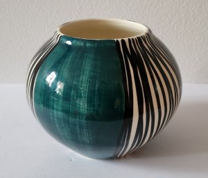 Faience vase from Wloclawek, designed by the Institute of Industrial Design