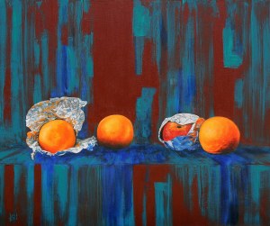 Jolanta Lach, Studium z pomarańczami, 2018 r. 