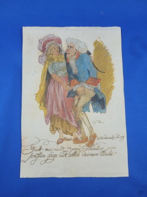 Daniel Chodowiecki, unikatowy rysunek, 1779r,