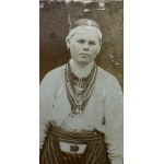 Fotografia kartonikowa CDV - Kobiety w stroju ludowym - [Kresy, Małopolska, XIX w.]