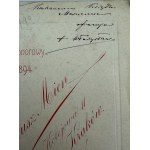 Fotografia kartonikowa CDV - Władysław Bandurski - Kapelan Legionów Polski - Juliusz Mien Kraków [autograf, Legiony, kapelan, Virtuti Militari]