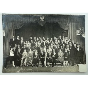 Fotografia sytuacyjna - Bal noworoczny - Polska lata 30 XX w. [Godło]