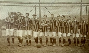 Postcard photograph - B.B.S.V Bielitz 1912 - Bielsko-Biala [soccer].