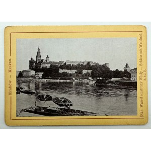 Wawel od strony Wisły - Widok przedwojennego Krakowa - Drezno 1901
