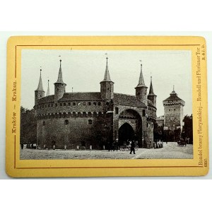 The brim of the Florian Gate - View of pre-war Krakow - Dresden 1901