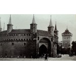 The brim of the Florian Gate - View of pre-war Krakow - Dresden 1901