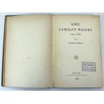 HUBE Romuald - Roty przysiąg krakowskich z końca wieku XIV - Prawo rzymskie u narodów słowiańskich - Warszawa 1875 [Felix Szenwic, bardzo rzadkie]